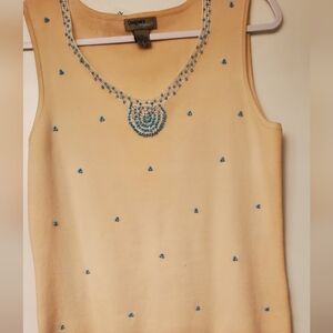 Beaded Designers Originals Blouse Romantic Like New Size L